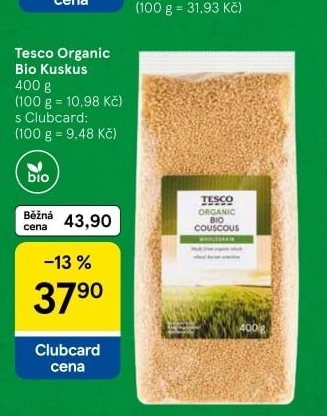 Kuskus Tesco Organic