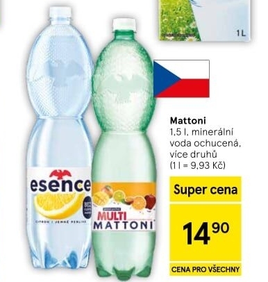 Ochucená voda Mattoni