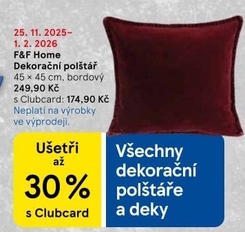 Polštářek dekorační F&amp