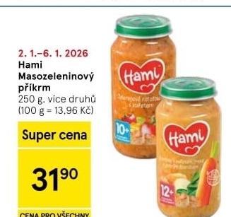 Příkrm masozeleninový Hami