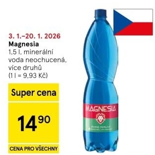 Přírodní voda Magnesia