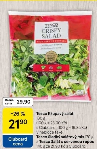 Salát mix Tesco