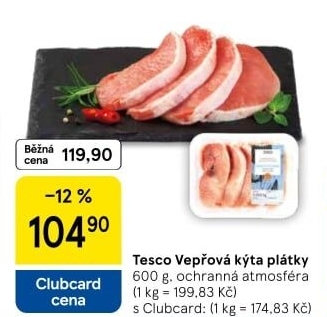 Vepřová kýta bez kosti Tesco