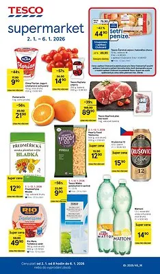 akční leták Tesco 2.1.2026-6.1.2026
