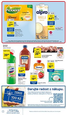 akční leták Tesco 2.1.2026-6.1.2026