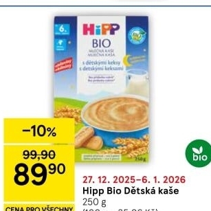 Dětská kaše Bio HiPP