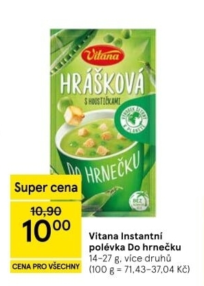 Instantní polévka do hrnečku Vitana