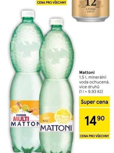 Ochucená voda Mattoni