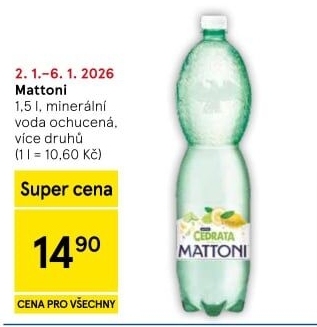 Ochucená voda Mattoni