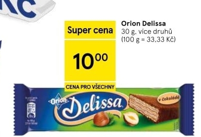 Oplatky celomáčené Delissa Orion