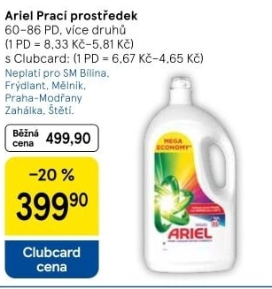 Prací prostředky Ariel