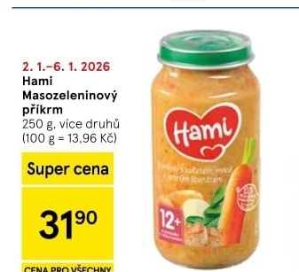 Příkrm masozeleninový Hami