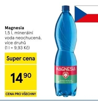Přírodní voda Magnesia