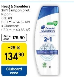Šampon a balzám na vlasy 2v1 proti lupům Head&amp