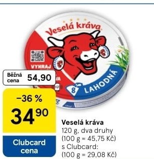 Sýr tavený Veselá kráva