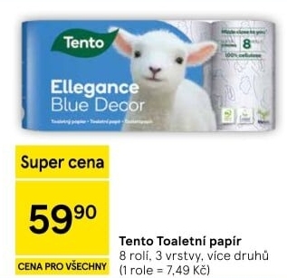 Toaletní papír 3vrstvý Tento