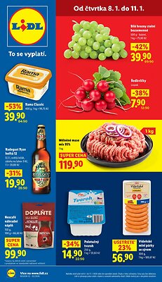 akční leták Lidl 8.1.2026-11.1.2026