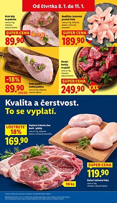 akční leták Lidl 8.1.2026-11.1.2026