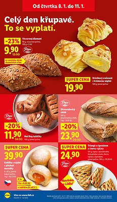 akční leták Lidl 8.1.2026-11.1.2026