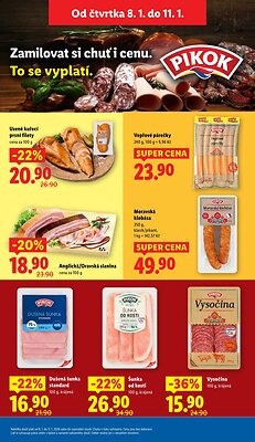akční leták Lidl 8.1.2026-11.1.2026
