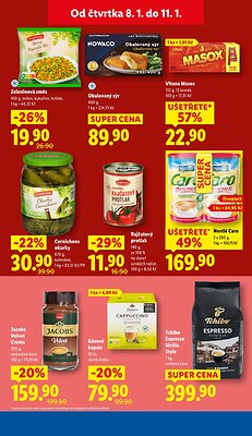 akční leták Lidl 8.1.2026-11.1.2026