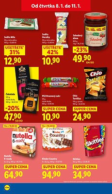 akční leták Lidl 8.1.2026-11.1.2026
