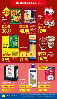 akční leták Lidl 8.1.2026-11.1.2026