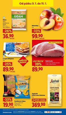 akční leták Lidl 8.1.2026-11.1.2026