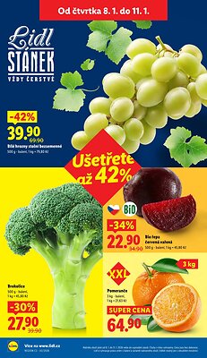 akční leták Lidl 8.1.2026-11.1.2026