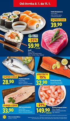 akční leták Lidl 8.1.2026-11.1.2026