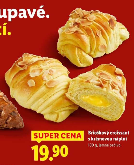Croissant z brioškového těsta