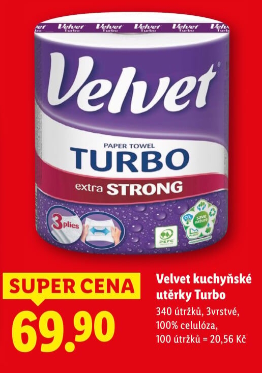 Kuchyňské utěrky 3vrstvé Turbo Velvet