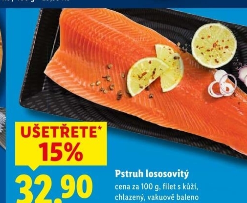 Pstruh lososovitý filety
