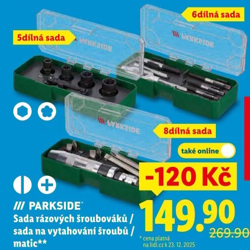 Sada vytahováků na šrouby Parkside