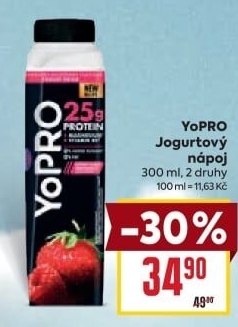 Jogurtový proteinový nápoj Yopro