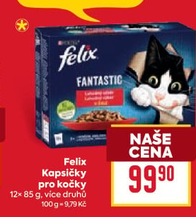 Kapsičky pro kočky Fantastic Felix Purina