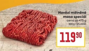 Mělněné hovězí maso