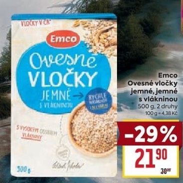 Ovesné vločky Emco