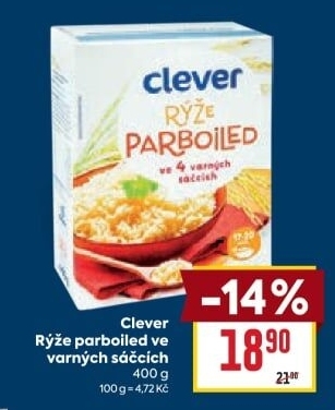 Rýže parboiled Clever
