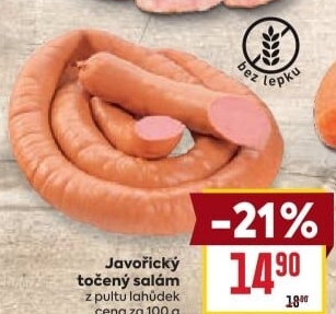 Salám javořický točený