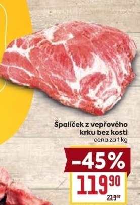 Špalíček z vepřového krku bez kosti