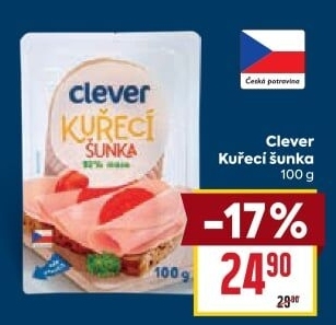 Šunka kuřecí Clever
