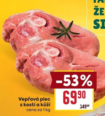 Vepřová plec s kostí