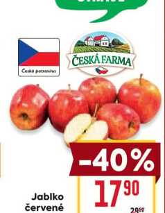 Jablka červená Česká Farma