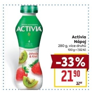 Jogurtový nápoj Activia Danone