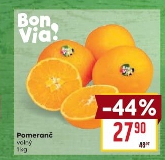 Pomeranče Billa Bonvia
