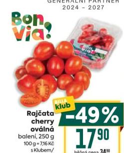 Rajčata cherry Billa Bonvia