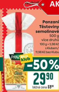 Těstoviny Panzani