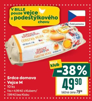 Vejce z podestýlky M Srdce Domova