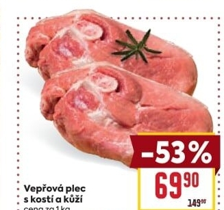 Vepřová plec s kostí